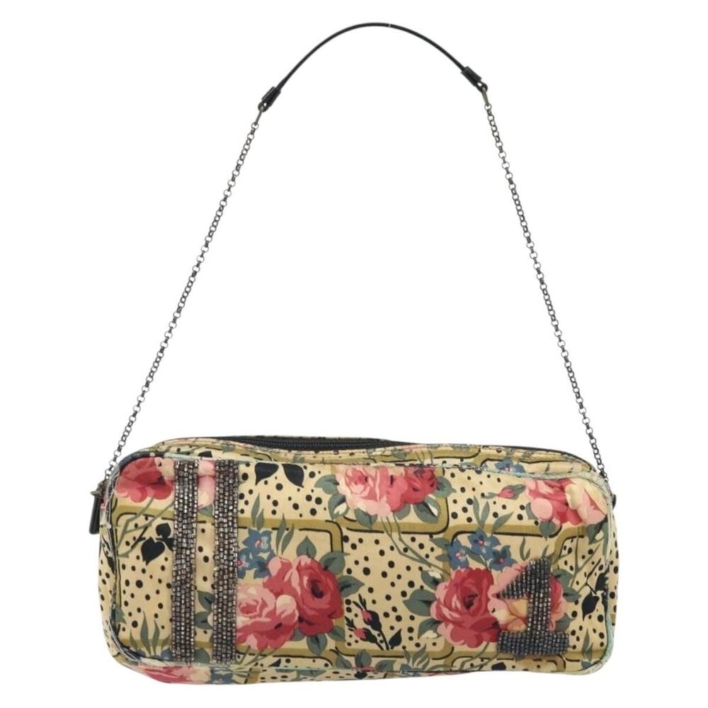 Dior Satin Chain Shoulder Bag Beige
